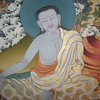 Beautiful tangka with Milarepa image. (fragment )